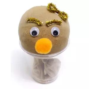 잔디씨와 톱밥 활용 잔디 머리인형 만들기 5p A0099