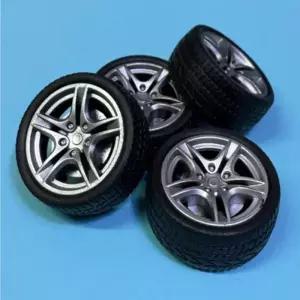 48mm 창의력 향상 조립만들기 고무 바퀴 2개 실험세트