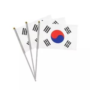 행사용 손에들고 흔드는 태극기 깃발 5p A3024 10개