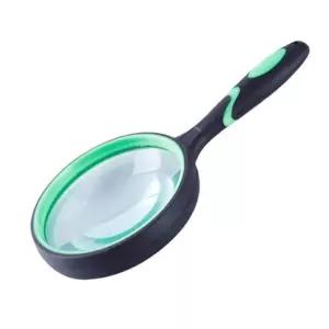 100mm 고무손잡이 10배율 돋보기 A3052 4개
