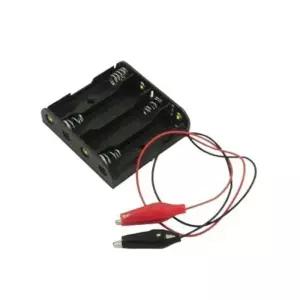 4개짜리 집게형 건전지 홀더 5p A2528
