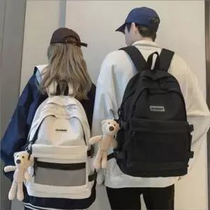 대학생 가방 캐주얼 신학기 멀티포켓 배낭 수납 학생백팩 여성백팩 스트링백팩 여자백팩