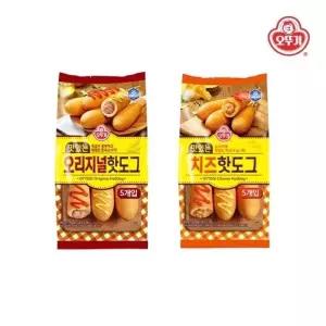 [오뚜기]맛있는 오리지널 핫도그 400g + 맛있는 치즈핫도그 400g (10개입)