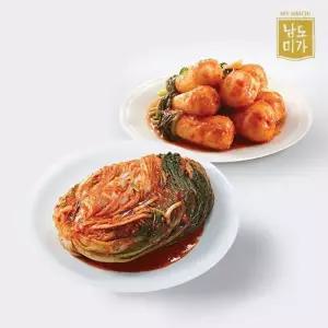 [남도미가] 감칠맛나는 전라도 포기김치 5kg + 총각김치 2kg