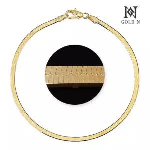 [골드앤] 14K 스네이크 라인 한줄 2mm 팔찌