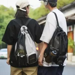 백팩 라이딩 복조리백팩 가벼운 스트링 메쉬 아웃도어 여성백팩 스트링백팩 여자백팩