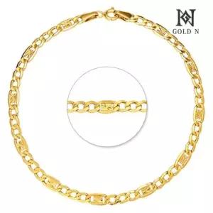 [골드앤] 14K 스타커브체인 팔찌 2타입 (17.5cm) YG