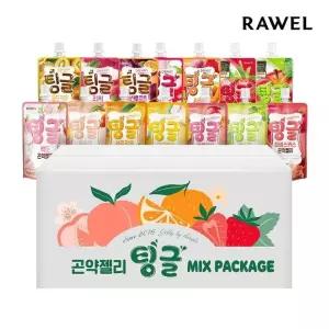 [30팩] 로엘 팅글 곤약젤리 14종 전구성 믹스패키지 선물세트 (복숭아,머스캣,애플망