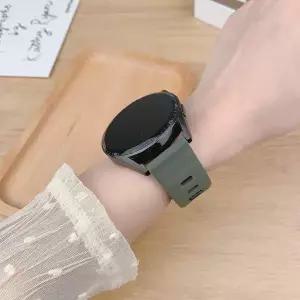 [RIZPICK]갤럭시워치 42mm 46mm 사각 버클 실리콘 스트랩 스포츠밴드 일자형