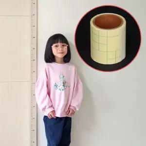붙이는 스티커 키재기자 투명