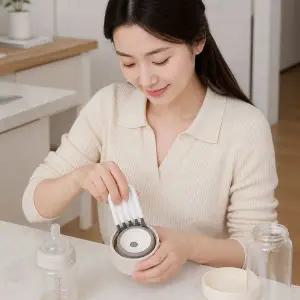 젖병솔 미세 세척 솔 틈새 청소 도구 텀블러 세척기 1PCS