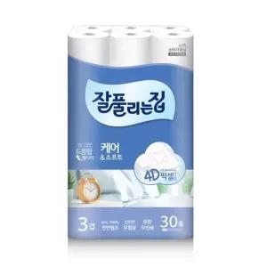 [잘풀리는집] 케어앤소프트 27m 30롤 1팩