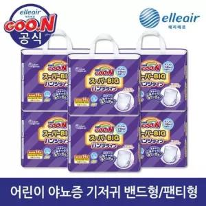 [군 기저귀] 슈퍼빅 팬티 14P x 6팩 밤/야뇨증/