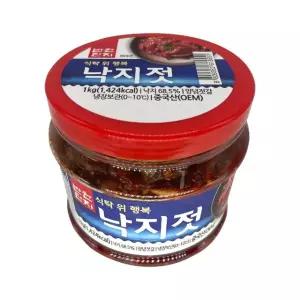 반찬단지 낙지젓 1kg pet