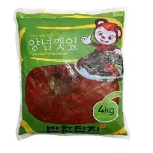 반찬단지 깻잎무침 4kg
