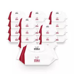 반하나 화이트는 물티슈 100매 캡 x 20팩 36gsm