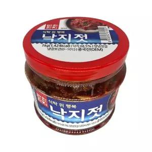 반찬단지 낙지젓 1kg pet