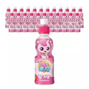 웅진 캐치티니핑 딸기맛 어린이 음료수 200ml 24개 GST MNS