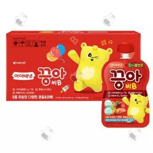 아이배냇 끙아 주스 비 B 식이섬유 퓨레 80ml 10팩 GST MNS