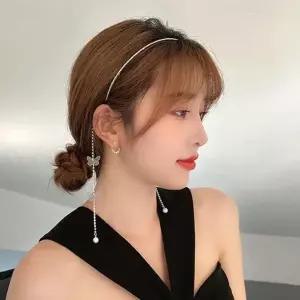 헤어 아무 쥬얼리 머리띠 귀고리 착시 스트 공주 여자