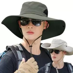 사파리 베이직 메쉬 등산 모자 그린 정글 방수 여자