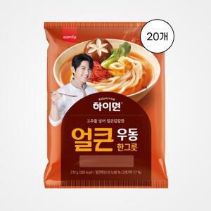 [삼립] 하이면 얼큰 우동 한그릇 212g, 20개