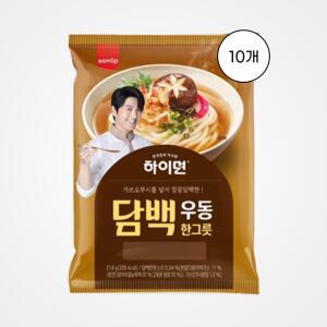 [삼립] 하이면 담백 우동 한그릇 214g, 10개