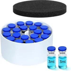 하이드라피크 푸드 병 32온스용 DawnBox 3ml 펩타이드 바이알 삽입물 보관 - 냉장고용 케이스 또는 여행