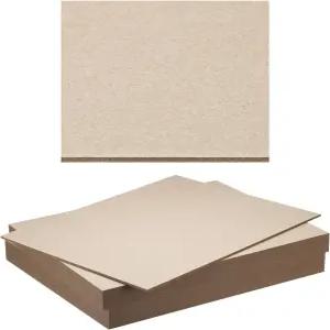 PATIKIL 12.5x10x0.12 칩보드 시트 20Pcs 120PT 두꺼운 북보드 바인더 책 제본 커버용 견고한 용품 회색
