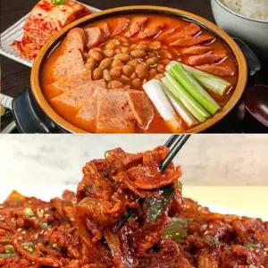 안주세트 오돌뼈볶음 250g x 2팩 + 부대찌개 2팩