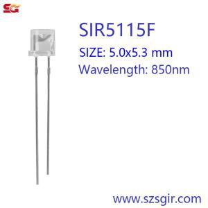 20 PCS, 850nm, 5mm 평면  적외선 LED, SIR5115F, IR 방출 다이오드