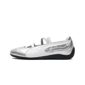 [푸마][정품 국내배송] 푸마 PUMA 스피드캣 발레 메탈릭 우먼스 - 40158101-푸마 Silver-푸마 White 44