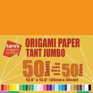 타로의 종이접기 스튜디오 TANT 점보 13.4인치 양면 50색 50장 정사각형 초보자부터 전문가까지 아티스트를