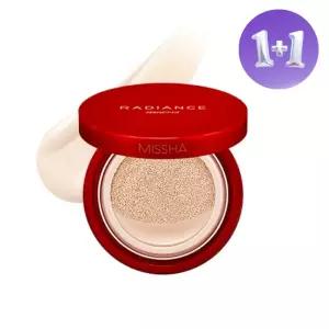 [1+1][미샤] 래디언스 퍼펙트핏 쿠션 SPF 50+ PA+++ (N21호 바닐라) 15g