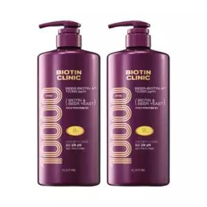엘라스틴 비오틴클리닉 맥주효모 샴푸 1000ml, 2개