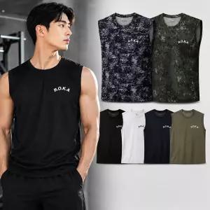 로카 ROKA 드라이 메쉬 민소매 나시 A26T201
