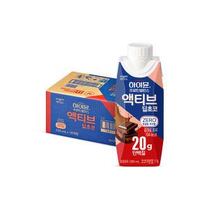 후디스 하이뮨 프로틴 액티브 딥초코 ZERO, 250ml, 18개