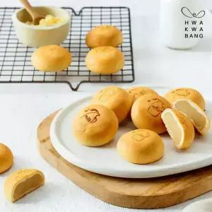 [화과방] 목장우유로 만든 우유앙빵 1Box (35gx20개) / 대량간식 아이간식 앙빵 개별포장 탕비실 요양원 어린이집 만주
