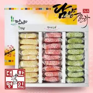 맛있는家 전통 담양한과 꽃창포 삼색유과 선물세트