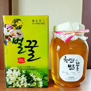 100% 국내산 천연벌꿀 아카시아꿀 2.4kg 경북 상주 산지발송