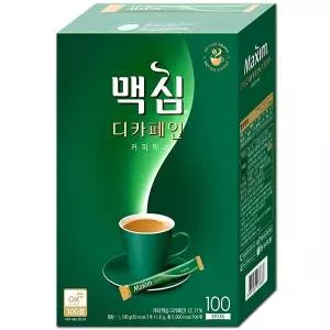 맥심 디카페인 커피믹스 100T