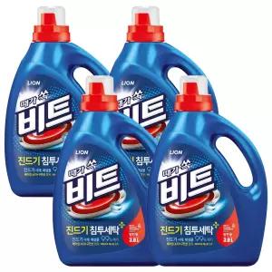 비트 액체세제 일반 용기 3L, 4개