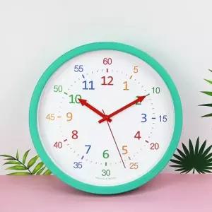 아트박스 핫클락 국산 30CM 레인보우 무소음 벽시계 C형