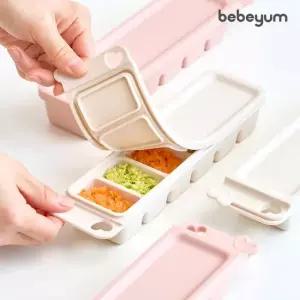 꿈비 베베얌 실리콘 이유식 큐브 베이직형 60ml 6구 2P
