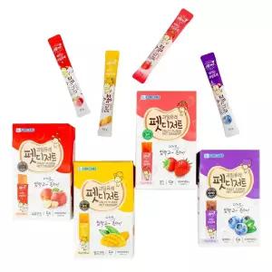 포켄스 펫디저트 과일퓨레 30스틱 450g 4종 택1 사과 / 망고 / 딸기 / 블루베리 짜먹는 강아지츄르