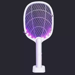 2in1 USB C타입 충전식 전자 전기 해충 파리채 모기 퇴치기 D618 모기 채 충전 식 전기 전자