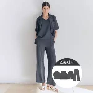 리베레츠 크링클포멀셋업4종 자켓+이너+팬츠+플레어팬츠)