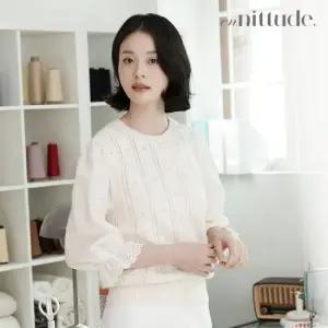엔니튜드 26SS 자수 블라우스 소매 가디건 2종