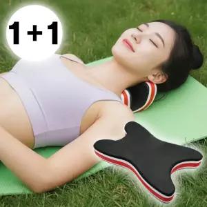 [2개세트] 스트레칭 경추 목 견인기 목 마사지