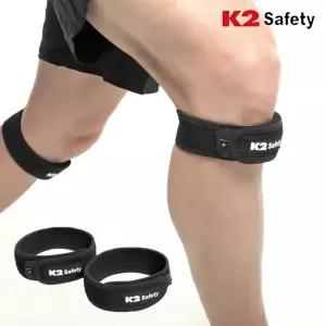 K2 SAFETY 슬개골 무릎보호대 좌/우2개입 활동편한 찍찍이조절 벨크로 산업안전 스포츠 압박형